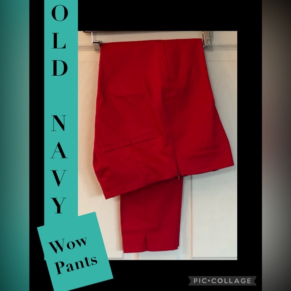 Old Navy Wow Pants in Apple 🍎 Red good used condition like new💖 - Picture 1 of 14